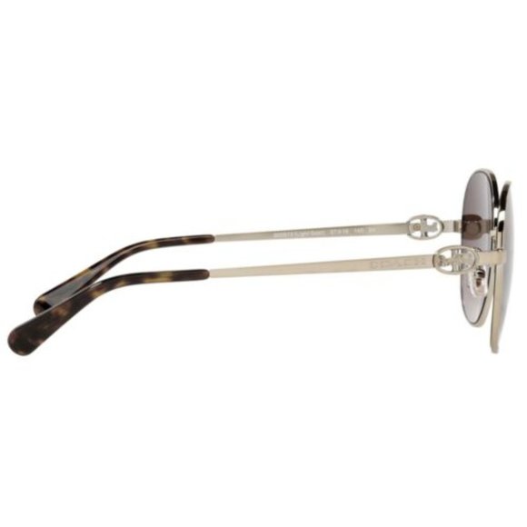 Coach Light Gold Frame Brown Gradient Lens Sunglasses - Picture 3 of 7